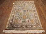 SIL1906 3X5 PURE SILK PERSIAN QUM RUG