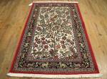 SIL1993 3X5 PERSIAN PICTORIAL QUOM RUG