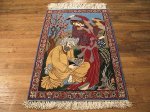 SIL505 2X4 FINE PERSIAN PICTORIAL ISFAHAN RUG